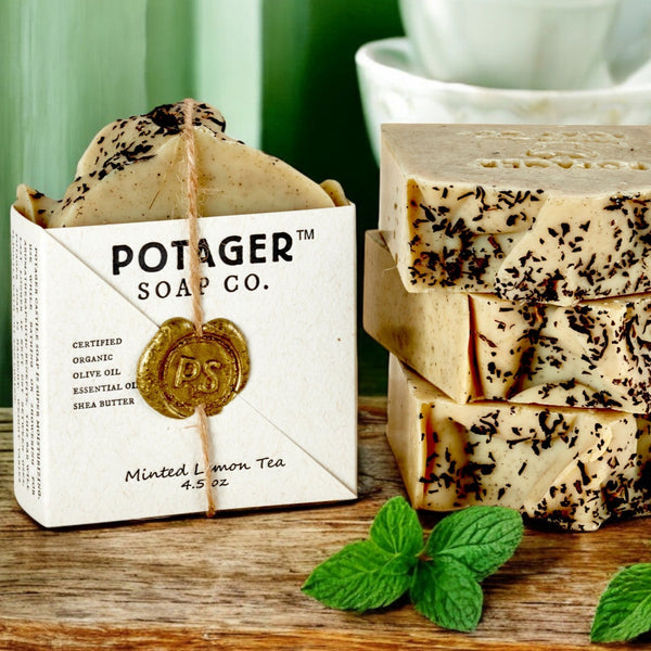 Mint Lemon Tea Soap – Fresh, Bright & Uplifting