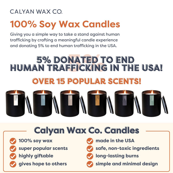 Calyan Wax Co. - Seaside + Citrus - Matte Black Tumbler Soy Candle