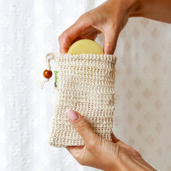 Compostable Sisal Soap Saver Bag | Soap Gift Bestseller