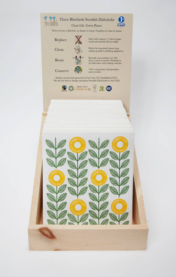 Maple Leaves Swedish Dishcloth
