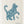 Cool Cat (Teal) Swedish Dishcloth