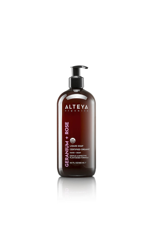 Organic Liquid Soap Geranium Rose 500 ml