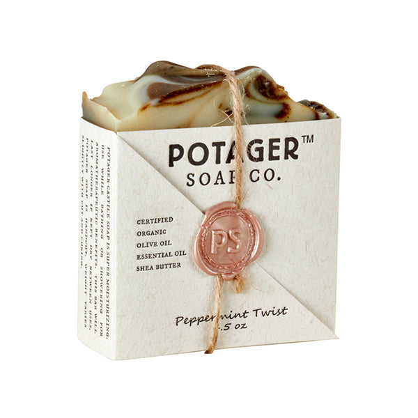 Potager’s Natural Peppermint Soap – Cool, Clean & Invigorating