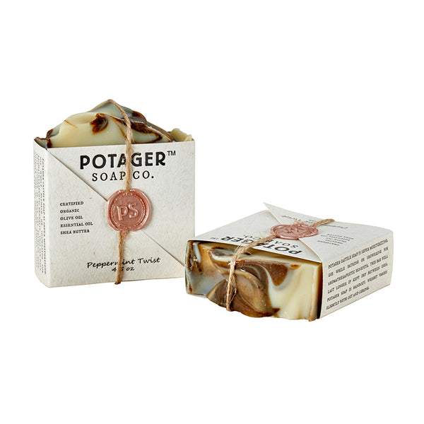 Potager’s Natural Peppermint Soap – Cool, Clean & Invigorating