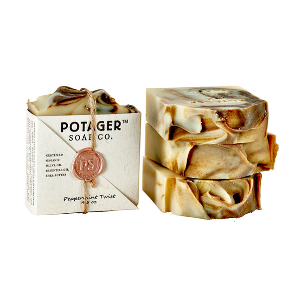 Potager’s Natural Peppermint Soap – Cool, Clean & Invigorating