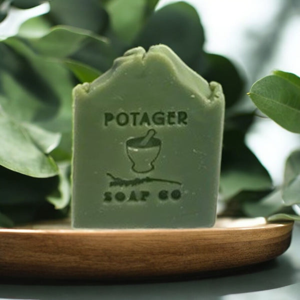 Potager’s Natural Eucalyptus Mint Soap – Fresh, Cooling & Revitalizing