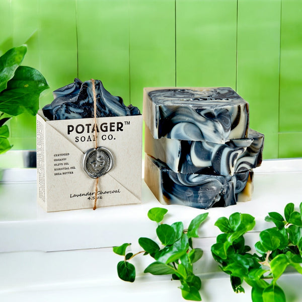 Lavender Charcoal Soap – Detoxifying, Calming & Balanced