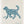 Playful Pup (Teal) Swedish Dishcloth