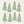 Christmas Trees Swedish Dishcloth
