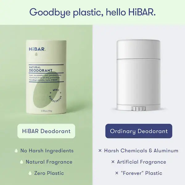 HiBAR Deodorant  Eucalyptus + Mint